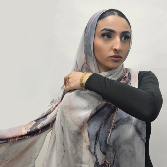 Blushed Marble - Printed Modal