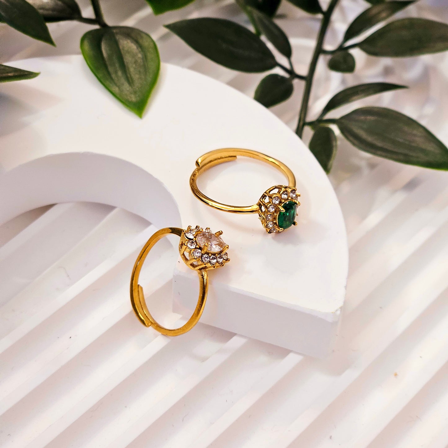 Crowned Sunflower Ring