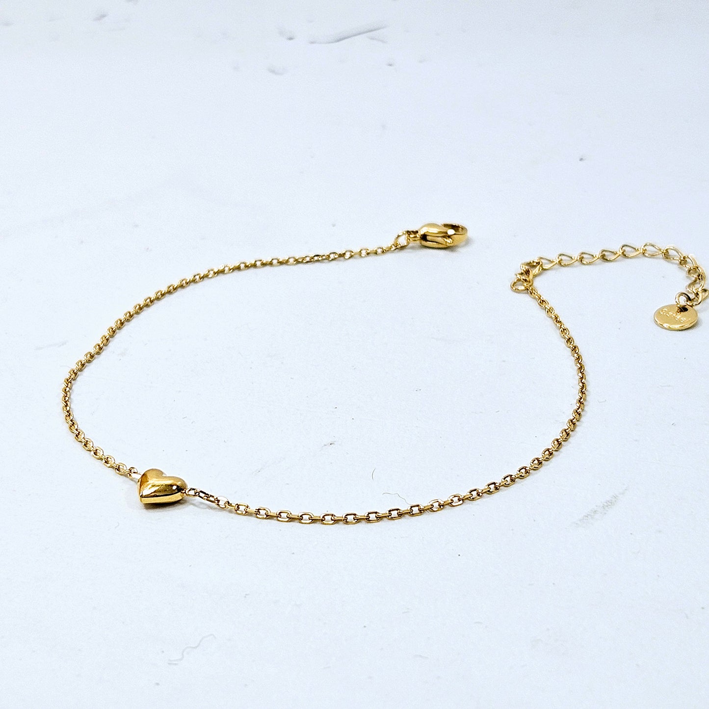 Bubble Heart Anklet