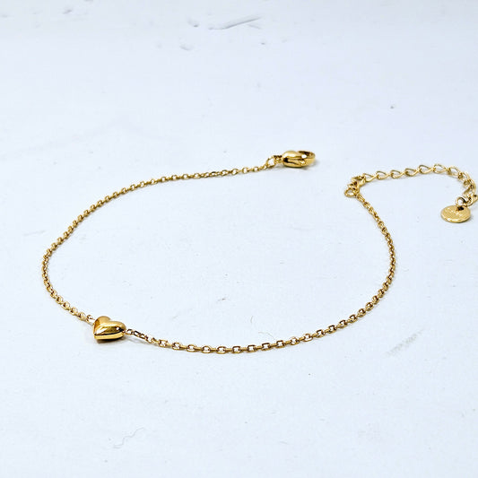 Bubble Heart Anklet