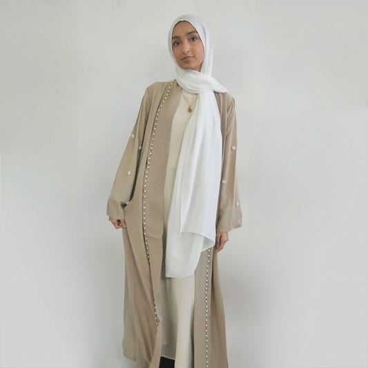 Pearl Abaya - Beige