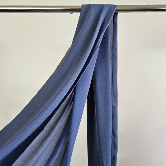 Luxury Crepe Chiffon - Steel Blue
