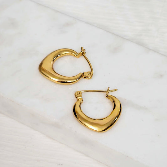 Teardrop Shaped Earrings - Tiny