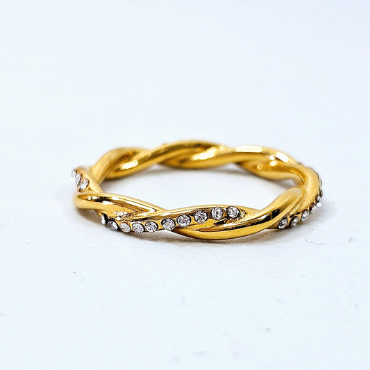 Braided Gem Ring