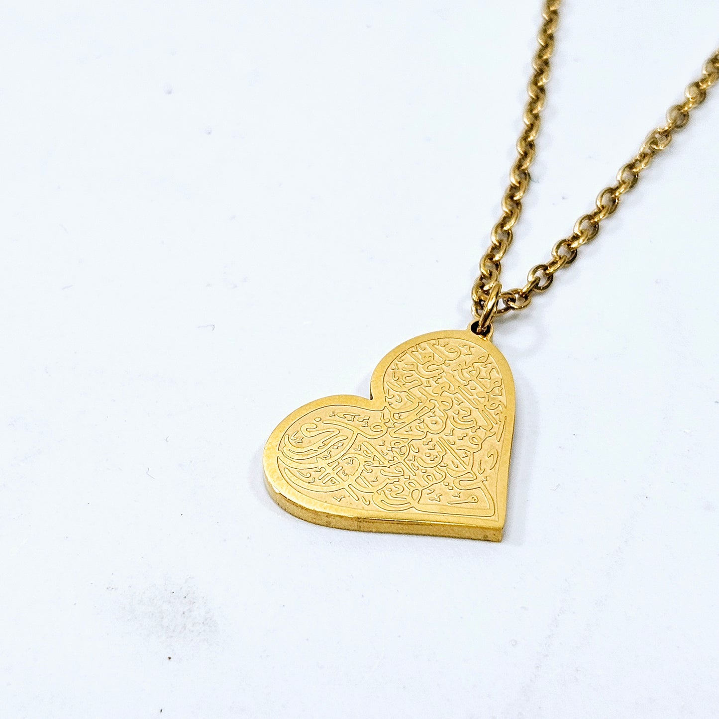 Heart Arabic Poetry Necklace