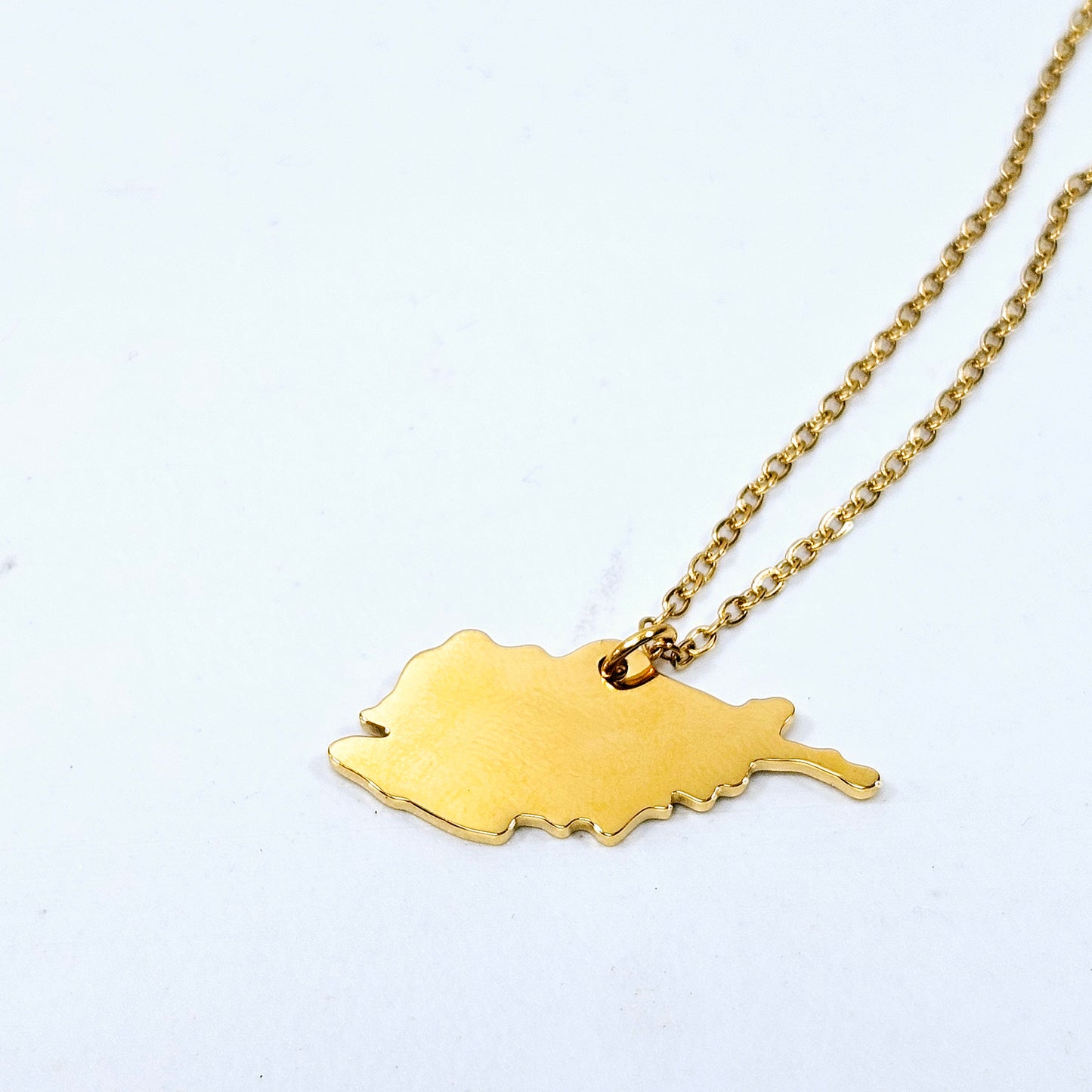 Afghanistan Map Necklace