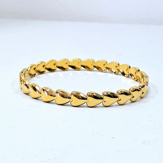Heart Satellite Snap Cuff