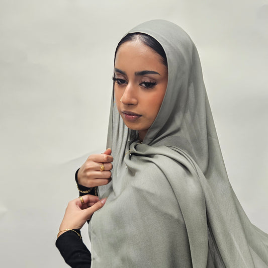 Premium Bamboo Modal - Sage Grey