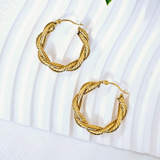 Intricate Braided Earrings - Medium