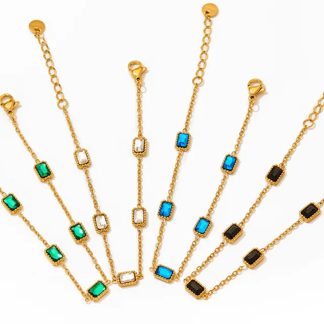 Summer Nights - Square Zirconia Bracelet