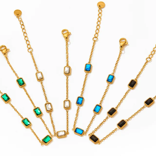Summer Nights - Square Zirconia Bracelet