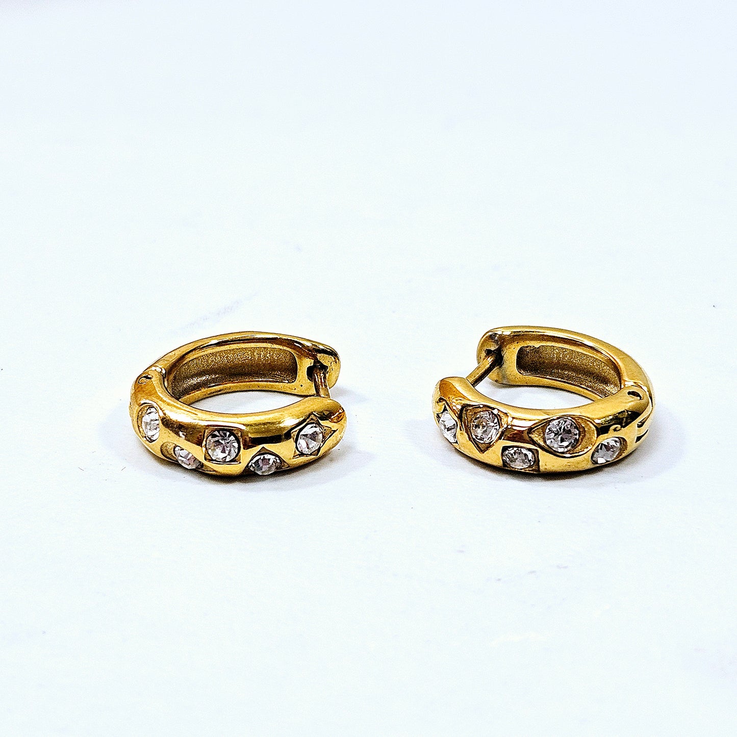 Embedded Stone Earrings