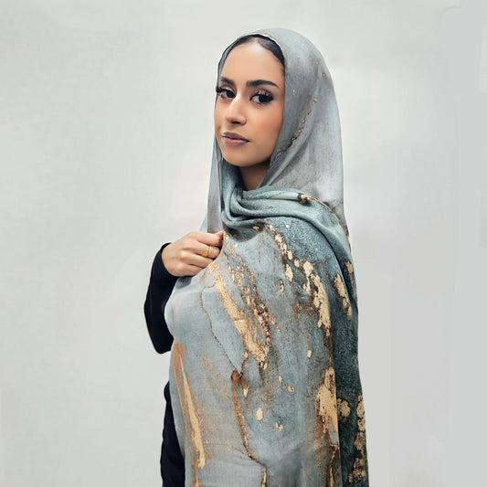 Verdant Marble - Printed Modal