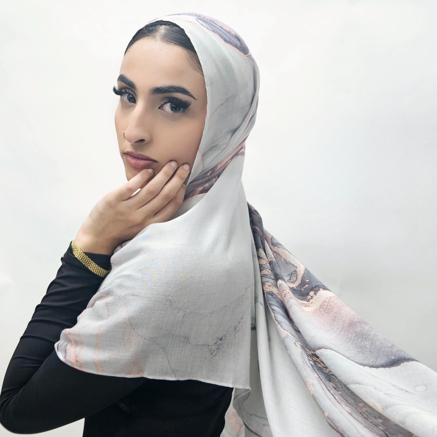 Blushed Marble - Printed Modal