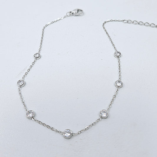 Circle Silver Anklet