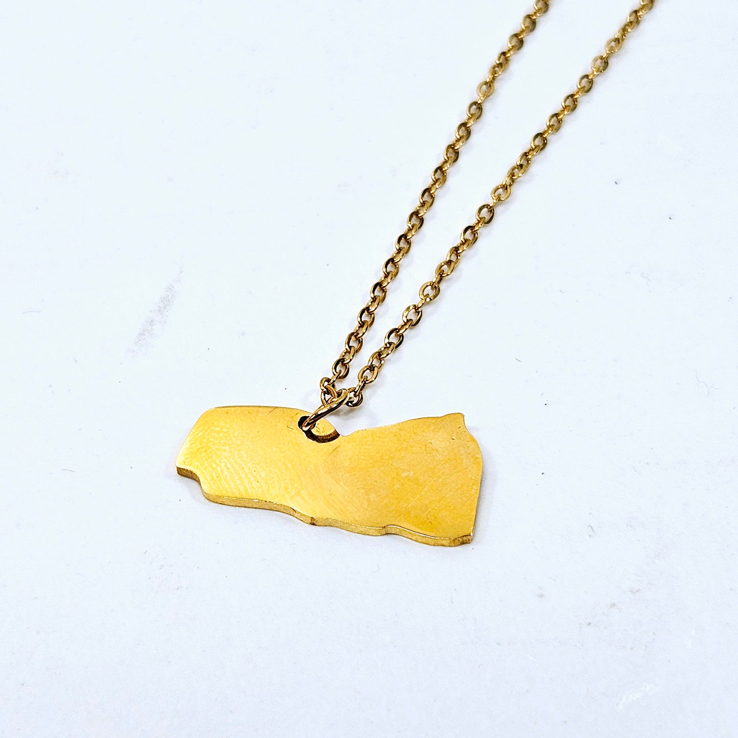 Yemen Map Necklace