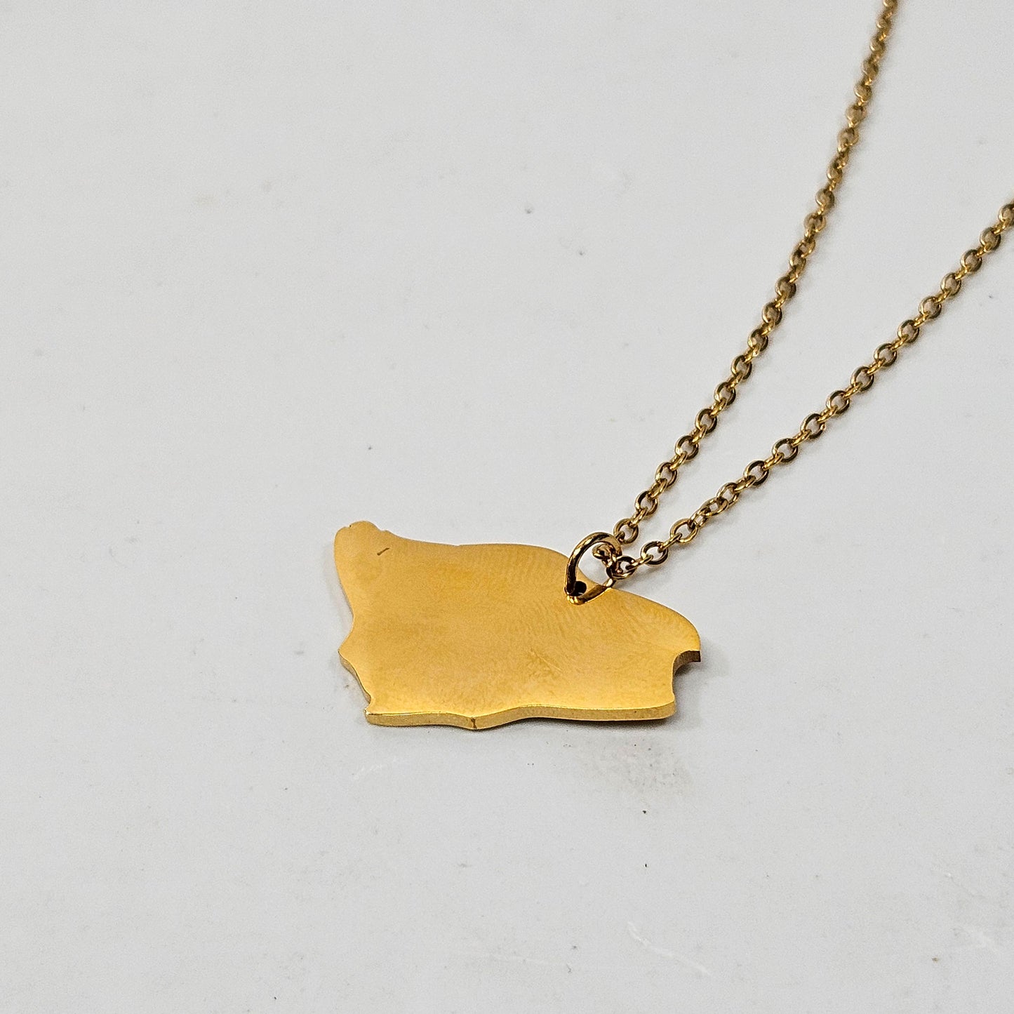 Saudia Arabia Map Necklace