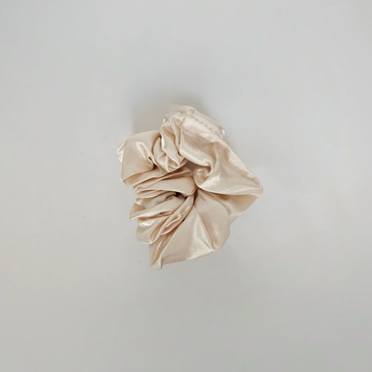 Satin Scrunchie - Biege Cream