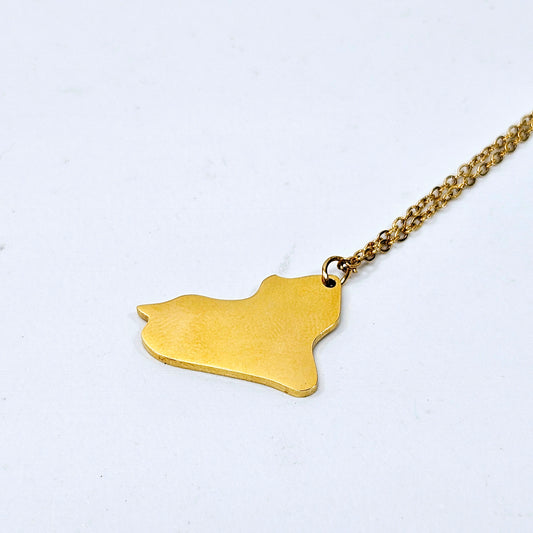 Iraq Map Necklace