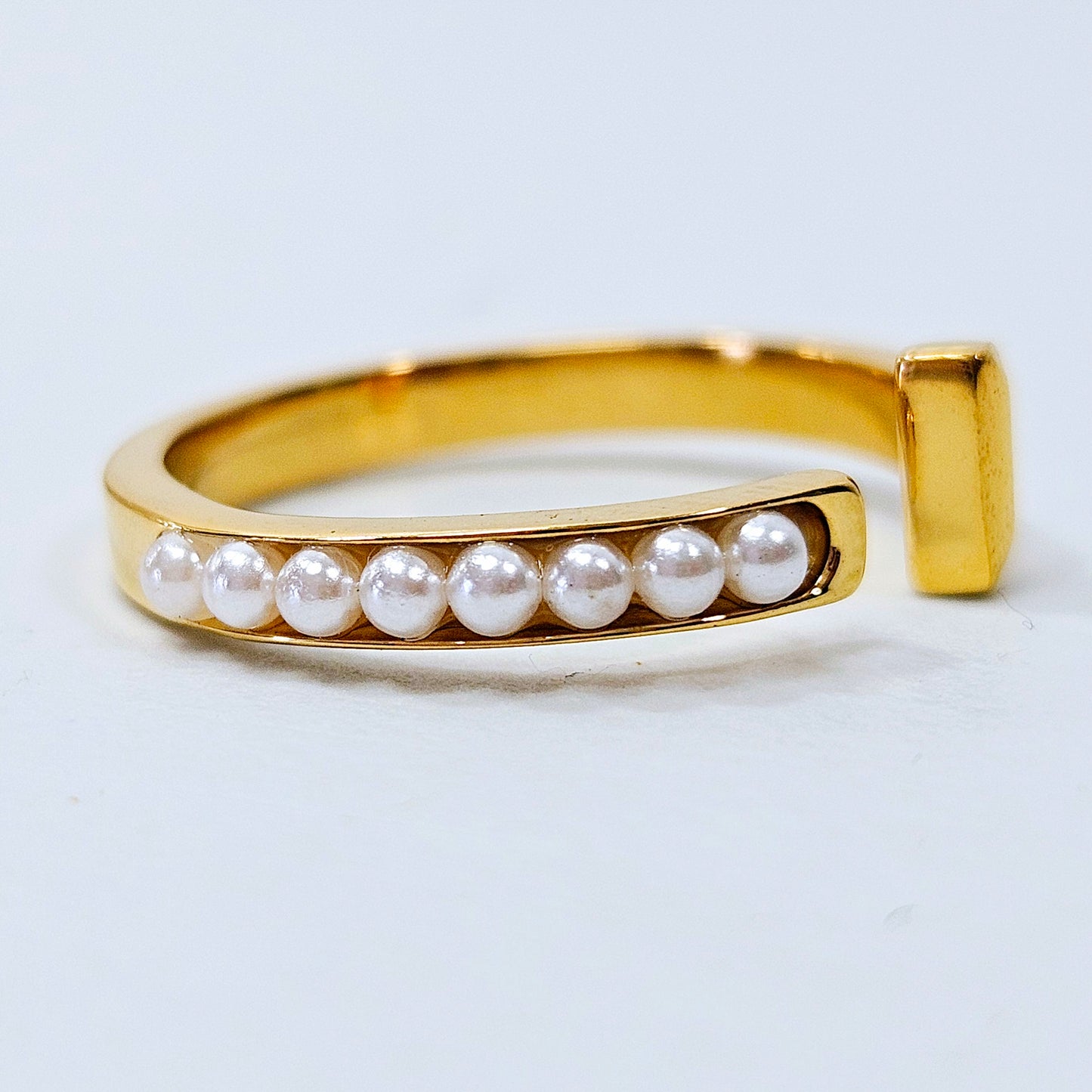 Pearl & Stone T Ring