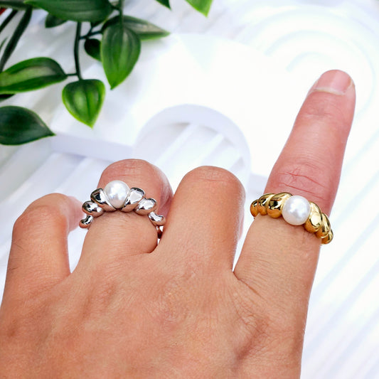 Pearl Twist Ring