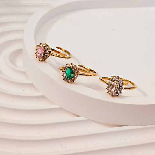 Crowned Sunflower Ring