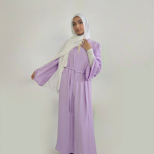 Pearl Abaya - Purple