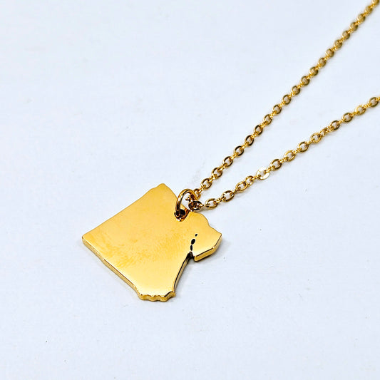 Egypt Map Necklace