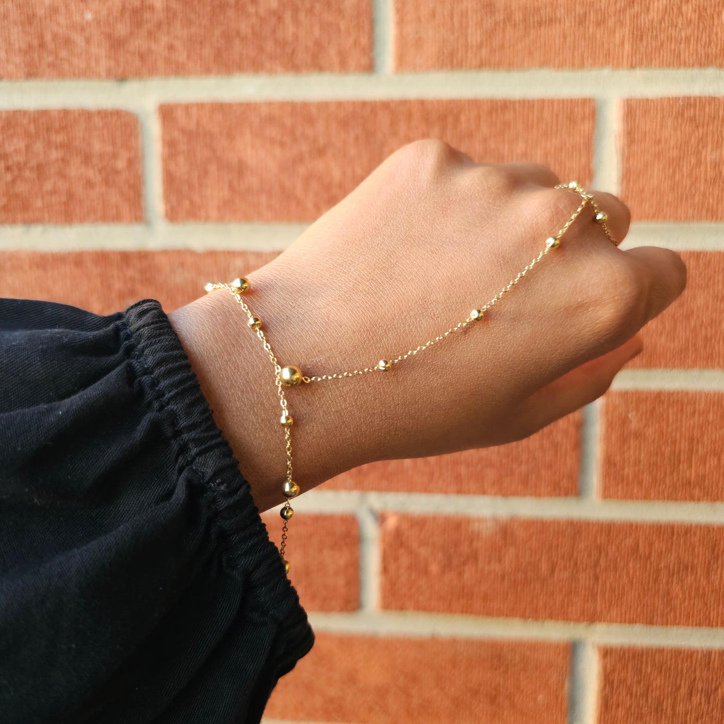 Celestial Orbit Hand Chain - Gold