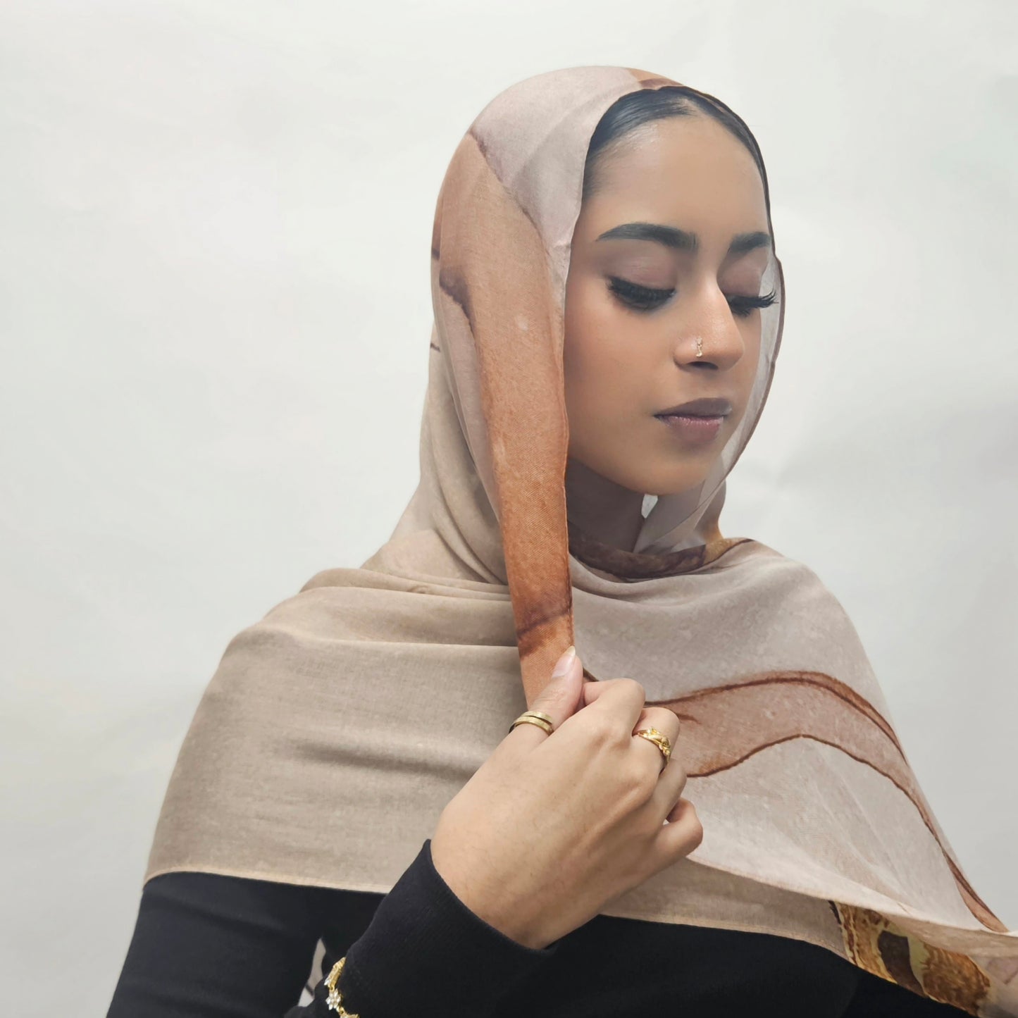 Chocolate Swirl - Printed Modal