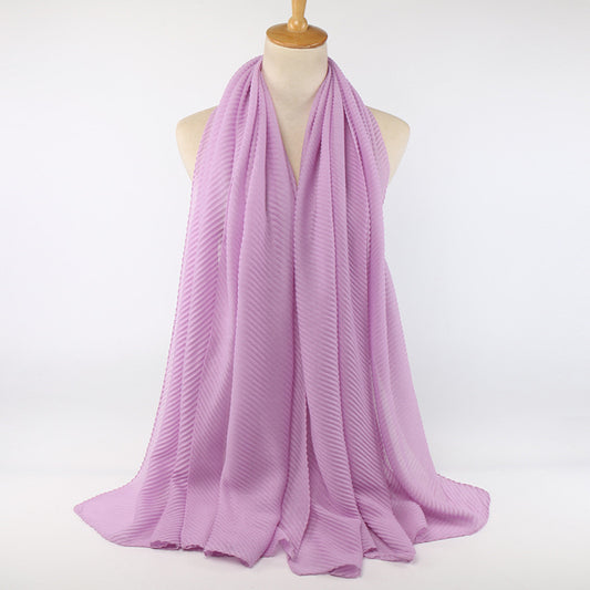 Pleated Cotton - Orchid Purple
