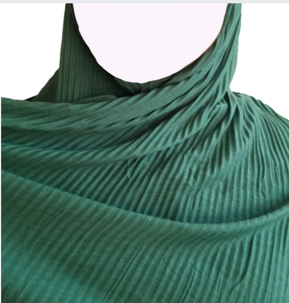 Emerald Green Ribbed Jersey