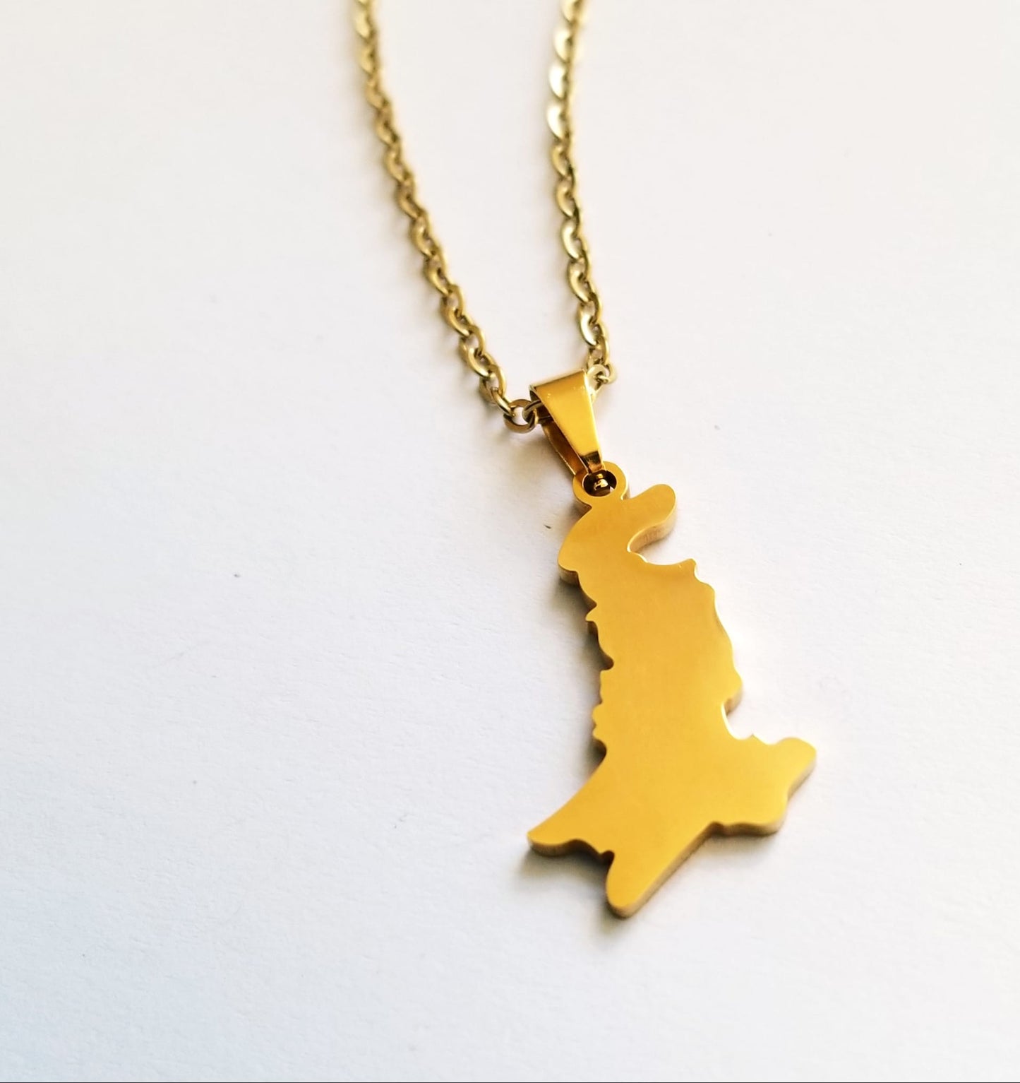 Country Map Necklace - Women