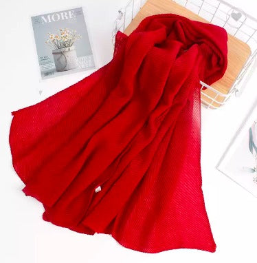 Pleated Cotton - Red