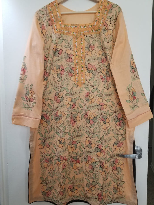 Kameez Shalwar 3pc - Spring Dreams | Hand Embroidered
