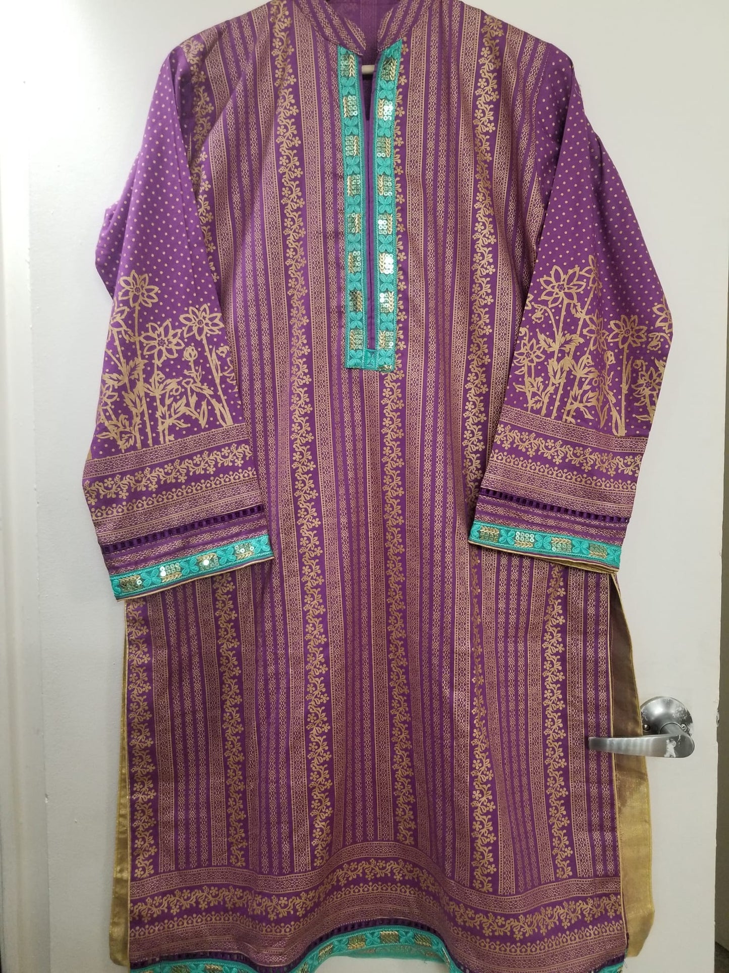 Kameez Shalwar 3pc - Royal Purple