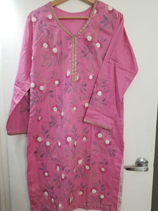 Kameez Shalwar 3pc - May Flowers | Hand Embroidered