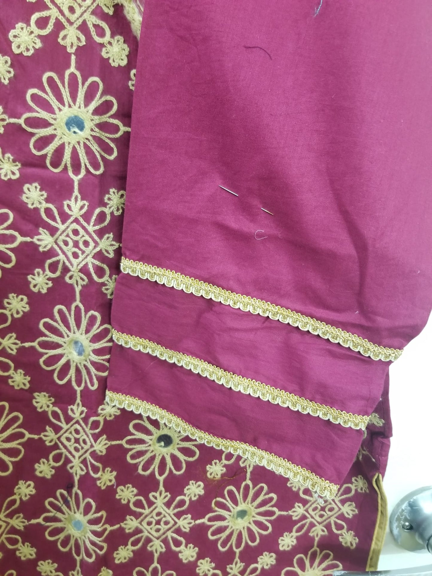 Kameez Shalwar (3 pc) - Midnight Stars - Embroidered