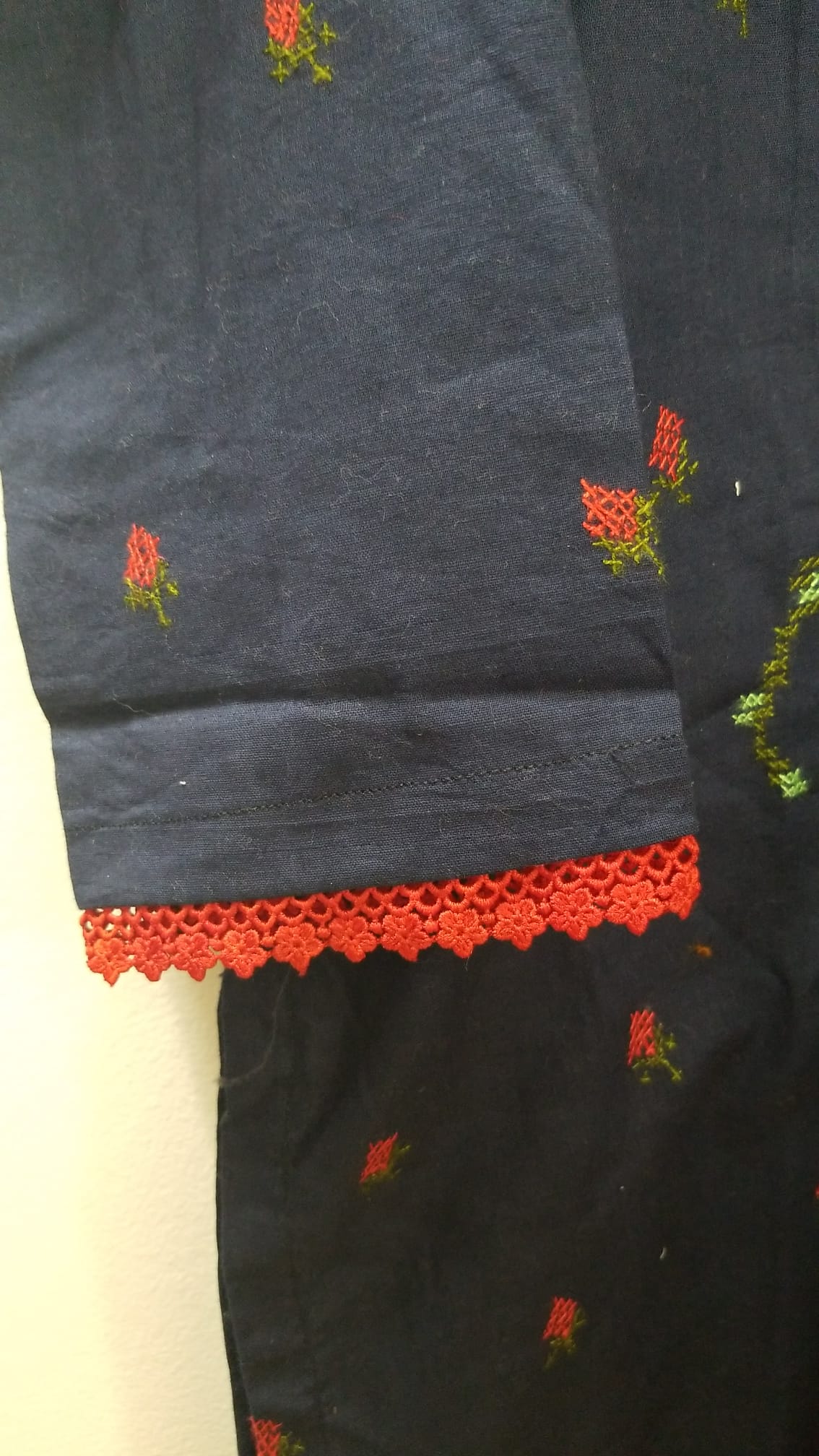 Kameez Shalwar (3 pc) - Starry Night - Embroidered
