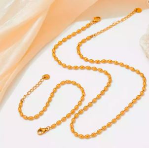 Oval Rice Luxury Necklace + Bracelet | Bundle